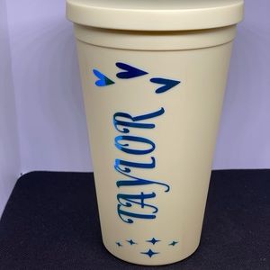 Tumbler with straw